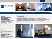 Tablet Screenshot of homannlaw.dk
